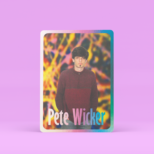Signed Holographic Pete Wicker Trading Card