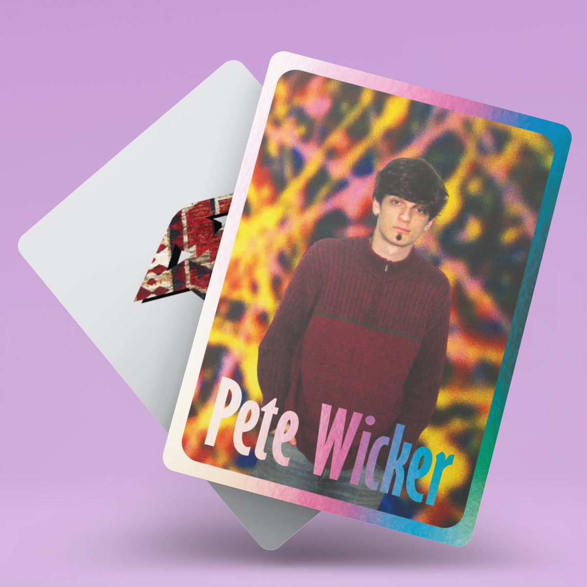 Signed Holographic Pete Wicker Trading Card